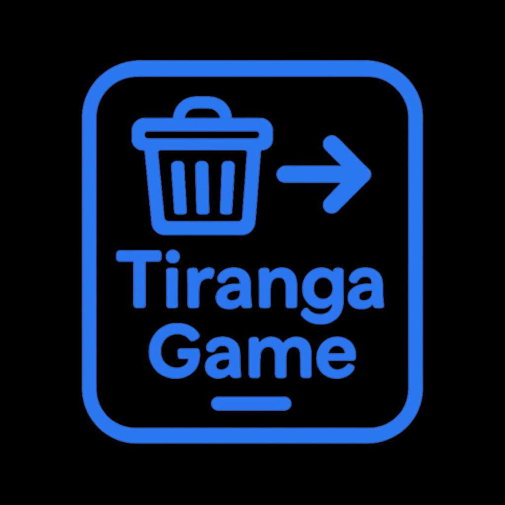 An icon representing the deletion process of a Tiranga Game account.