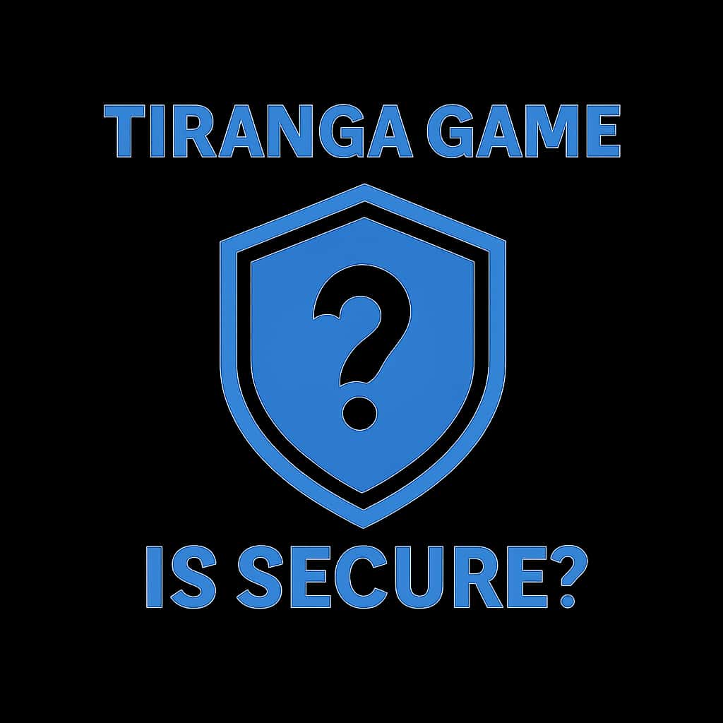 A badge symbolizing the secure access features of Tiranga Game.