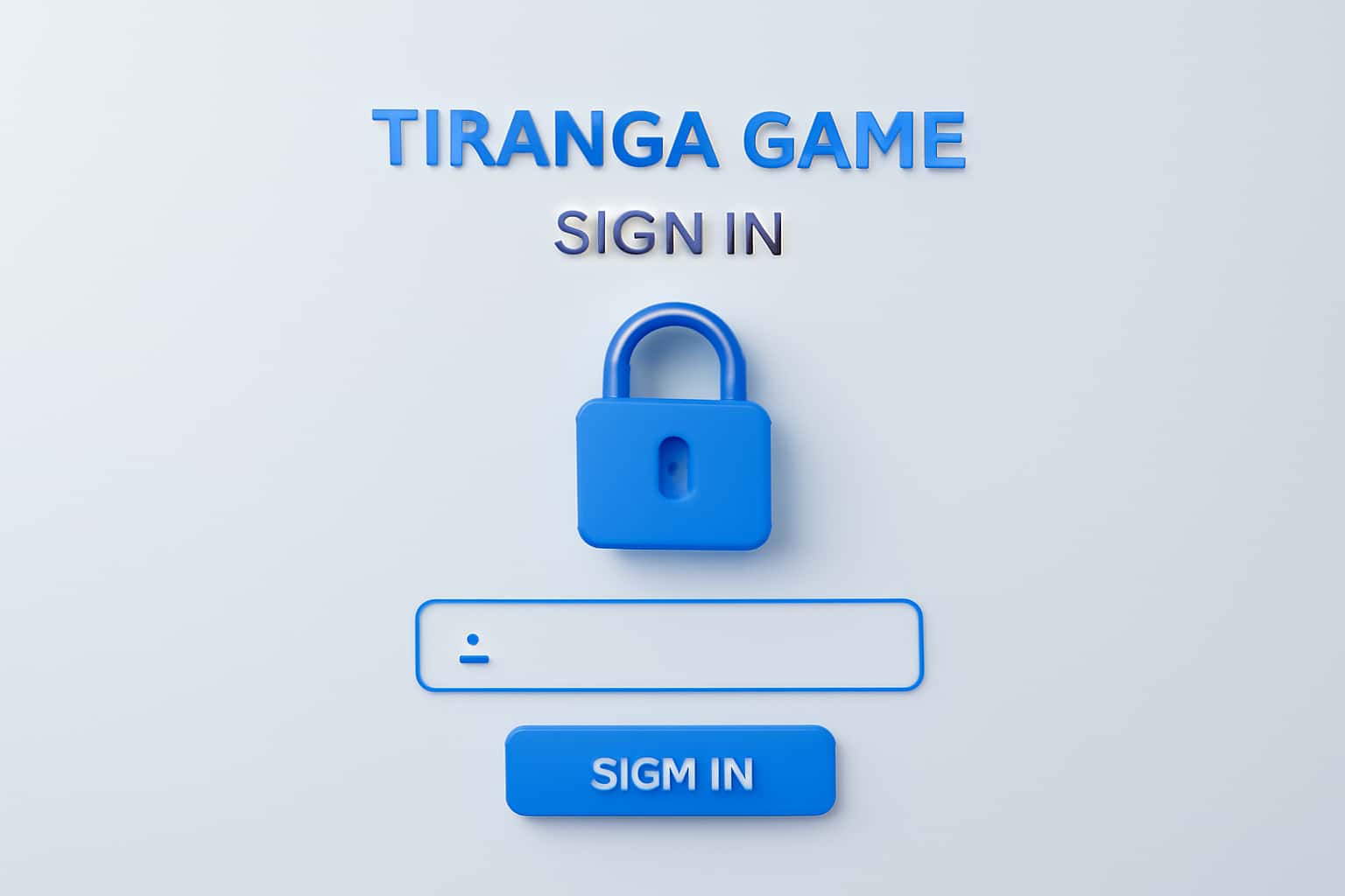 Tiranga Game Sign In & Dashboard Interface