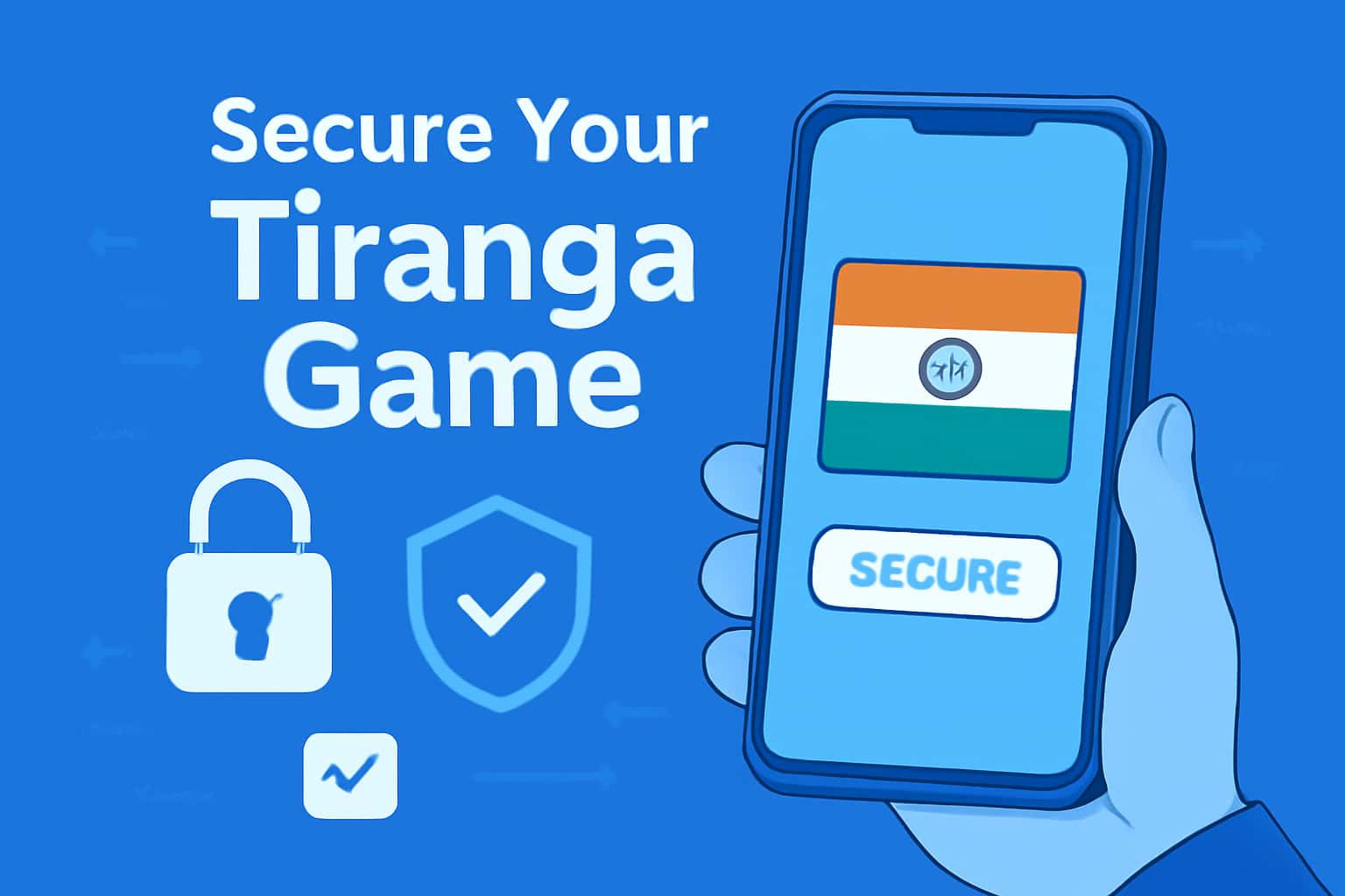 Secure Your Tiranga Game Account visualization with futuristic design elements.