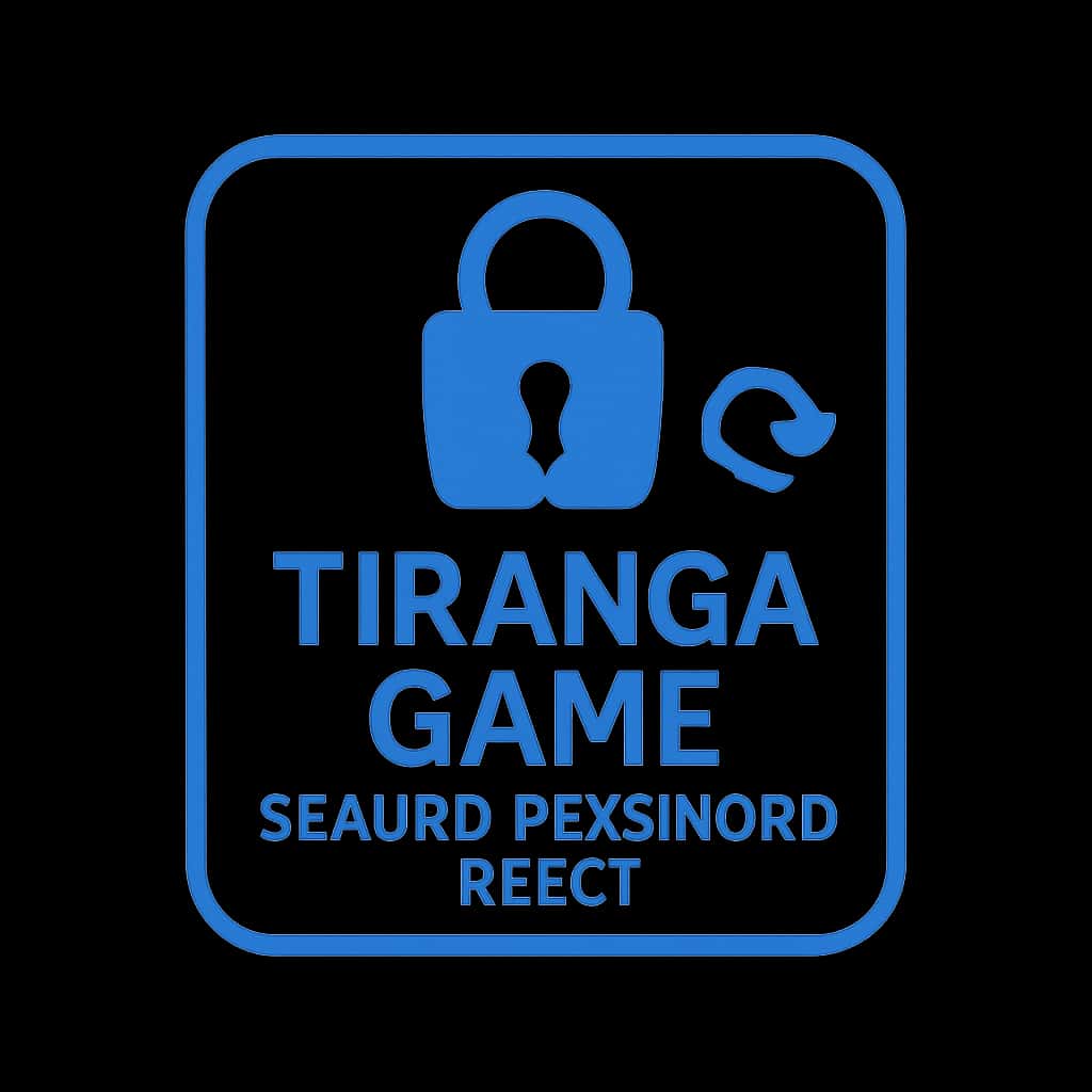 A badge symbolizing the Secure Tiranga Game Password Reset resource.