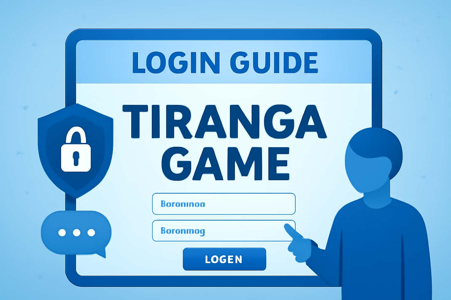 An informative scene depicting the Tiranga Game Login Guide, highlighting security protocols.