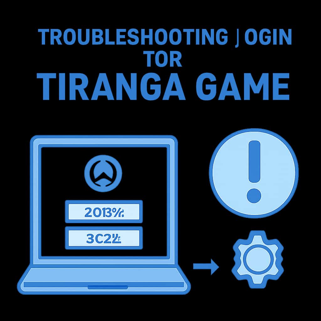 An educational illustration related to login troubleshooting for Tiranga Game.