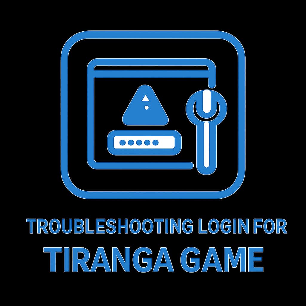 An icon representing troubleshooting assistance for Tiranga Game.